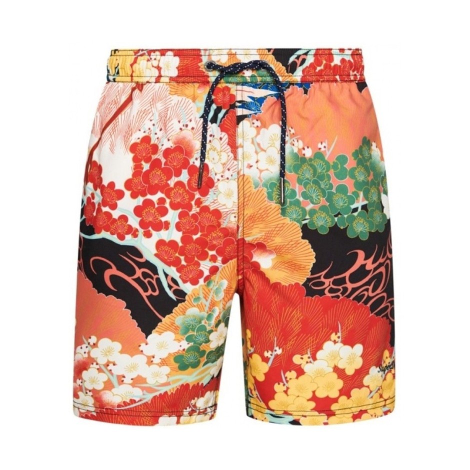 SUPERDRY D2 OVIN VINTAGE HAWAIIAN SWIMSHORT ΠΟΛΥΧΡΩΜΟ