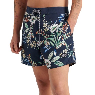 SUPERDRY SURF RETRO BOARDSHORT M3010103A-5KH Μπλε