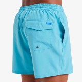 Ανδρικό Μαγιό Βερμούδα Τιρκουάζ - Quiksilver Surfsilk Solid 16” Εικόνα 3