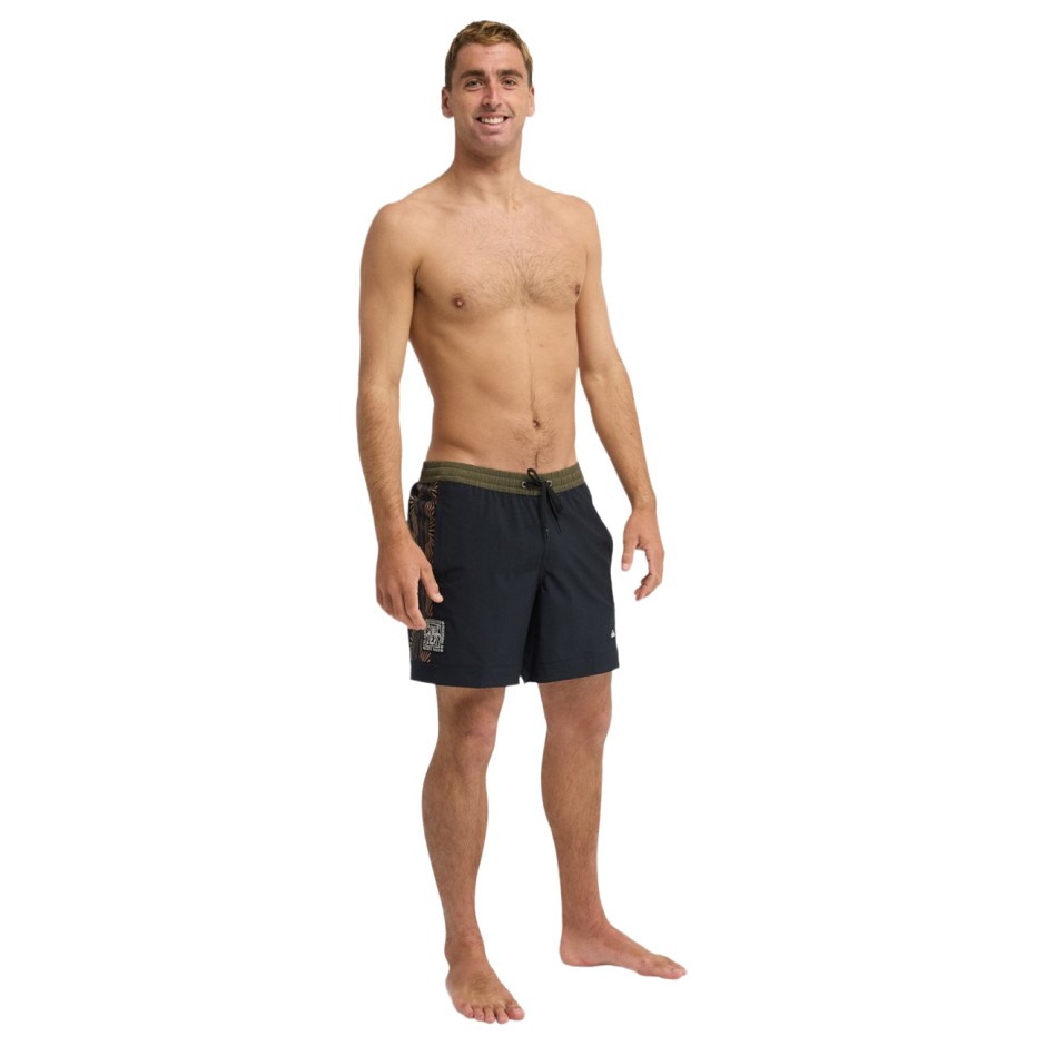 Men's Swim Shorts Black - Quiksilver Surfsilk Nomad Volley 17"