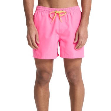 Men's Swim Shorts Pink - Quiksilver Everyday Solid Volley 15"