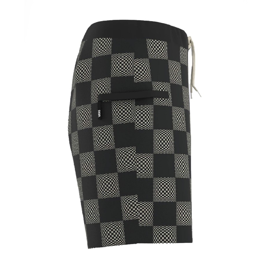VANS THE DAILY VINTAGE CHECK BOARDSHORT Λευκό-Μαυρο