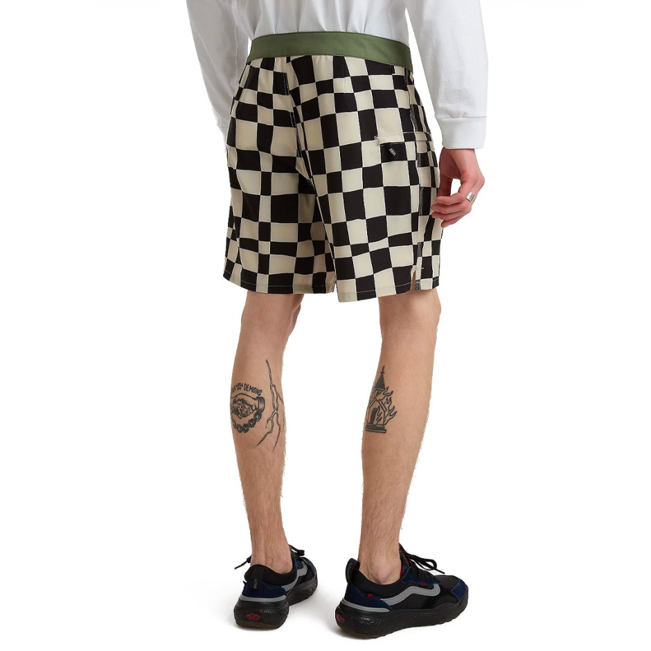 VANS THE DAILY CHECK BOARDSHORT VN0007XSZO2-ZO2 White-Black