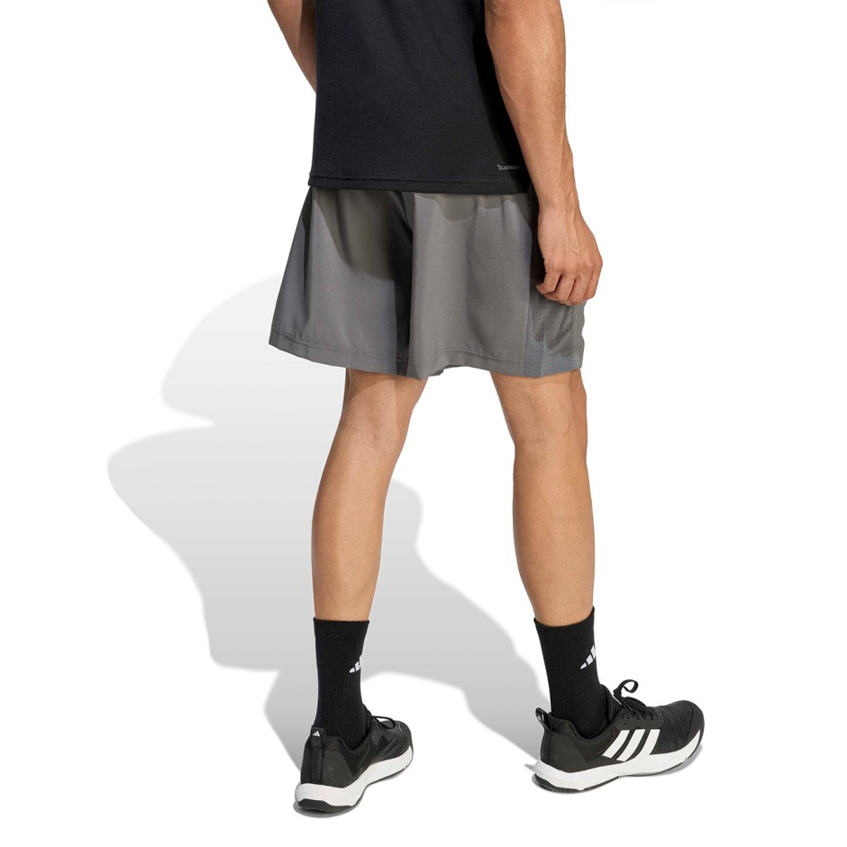 Ανδρικό Σορτς Προπόνησης Γκρι - adidas Performance Workout Essentials Base Woven