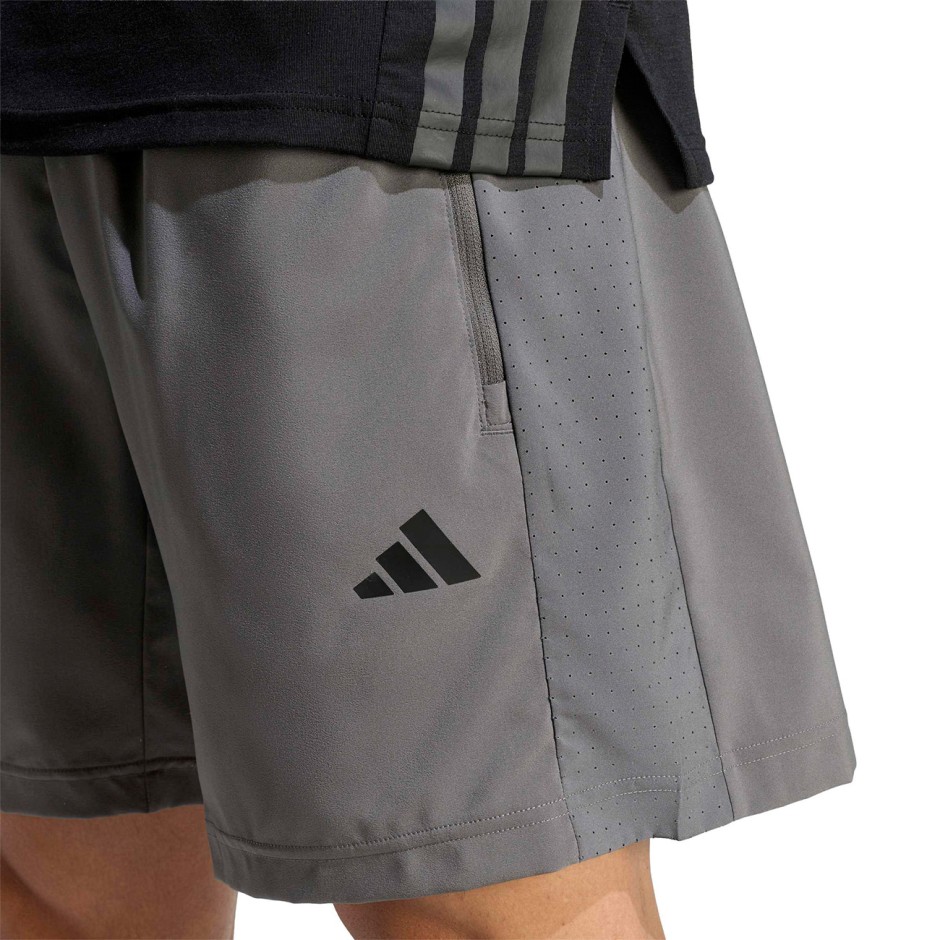 Ανδρικό Σορτς Προπόνησης Γκρι - adidas Performance Workout Essentials Base Woven