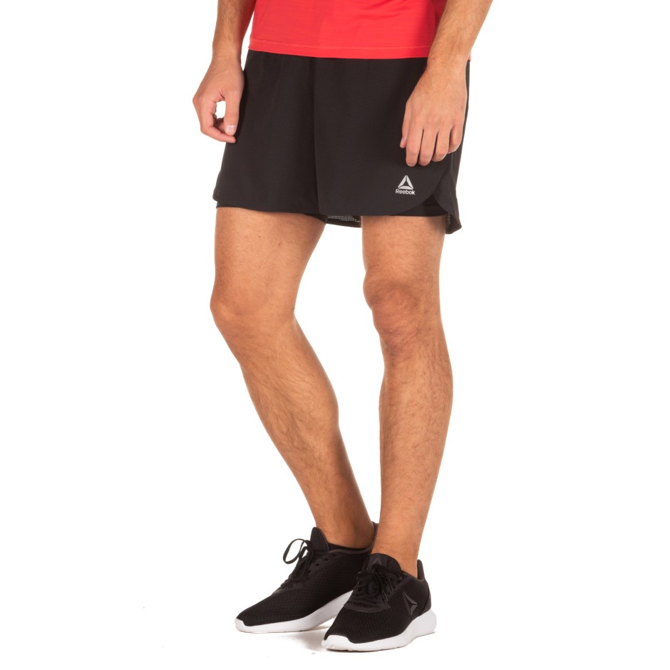 Reebok Sport OSR EPIC 2-1 RUN SHORT DY8332 Μαύρο