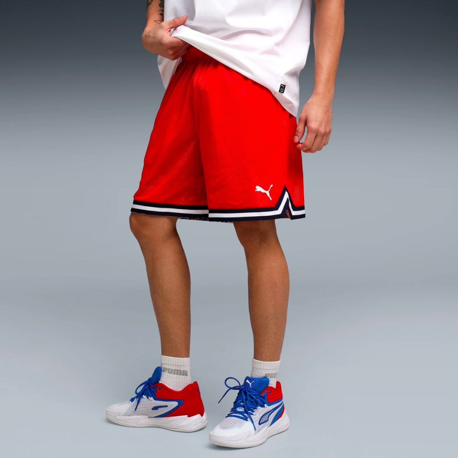 PUMA HOOPERHOTLINE AOP 7 SHORTS 632837-01 Colorful