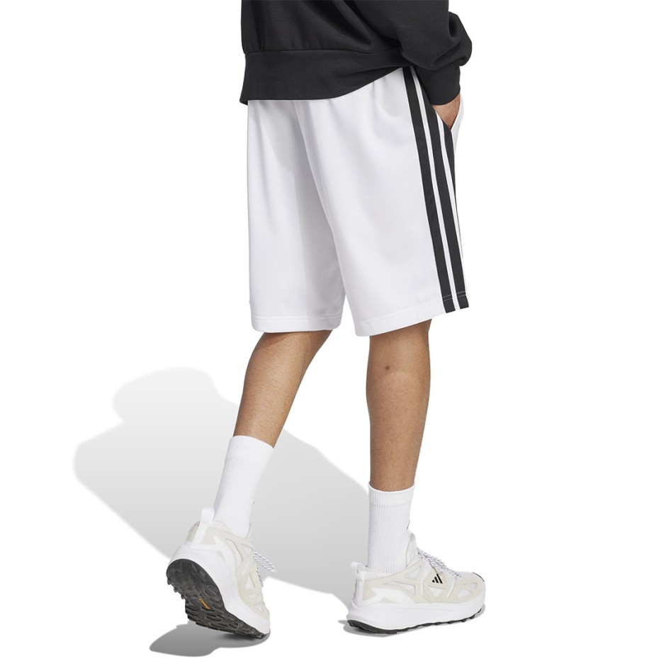 Ανδρική Βερμούδα Λευκή - adidas Sportswear 3-Stripes Essentials