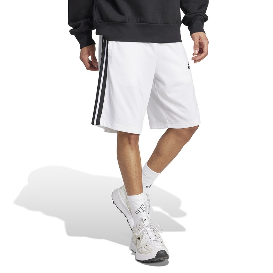 Ανδρική Βερμούδα Λευκή - adidas Sportswear 3-Stripes Essentials