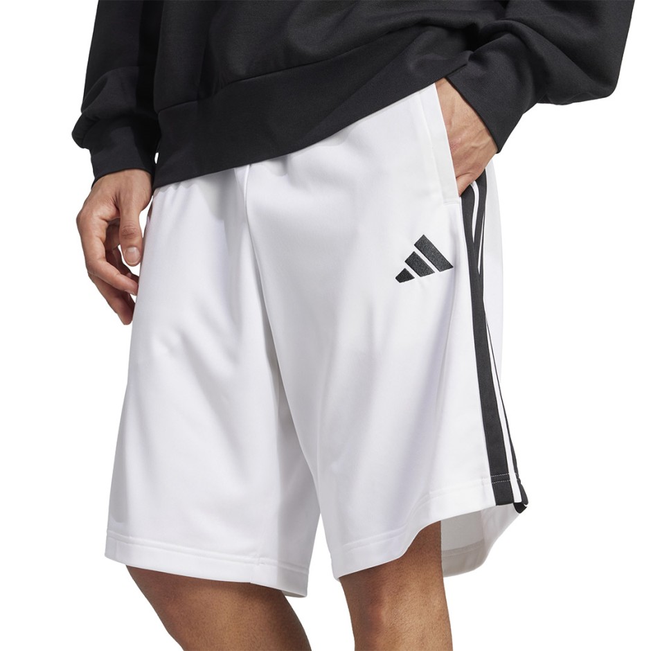 Ανδρική Βερμούδα Λευκή - adidas Sportswear 3-Stripes Essentials