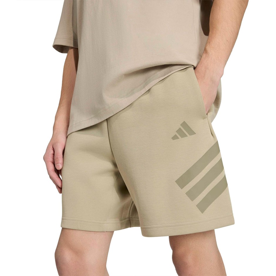 Ανδρική Βερμούδα Χακί - adidas Sportswear Future Icons 3-Stripes