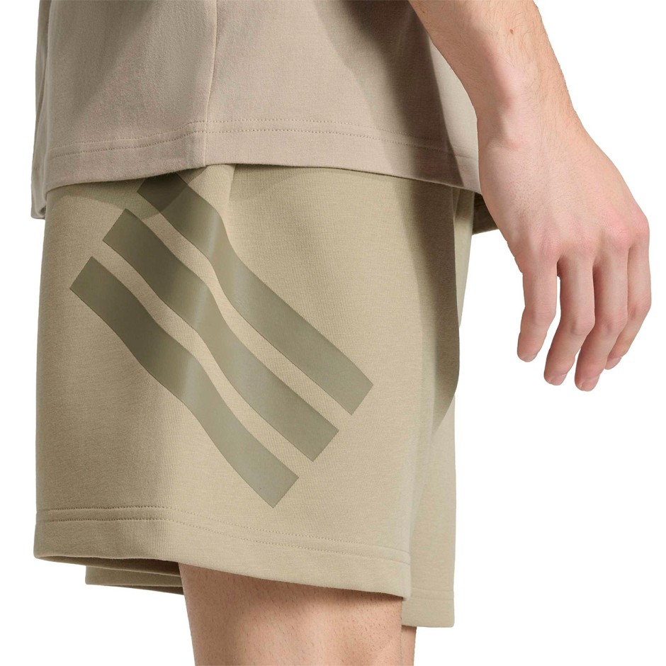 Ανδρική Βερμούδα Χακί - adidas Sportswear Future Icons 3-Stripes