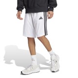 Ανδρική Βερμούδα Λευκή - adidas Sportswear 3-Stripes Essentials Εικόνα 