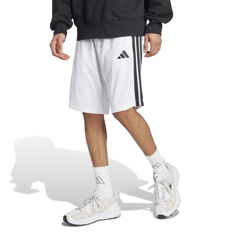 Ανδρική Βερμούδα Λευκή - adidas Sportswear 3-Stripes Essentials