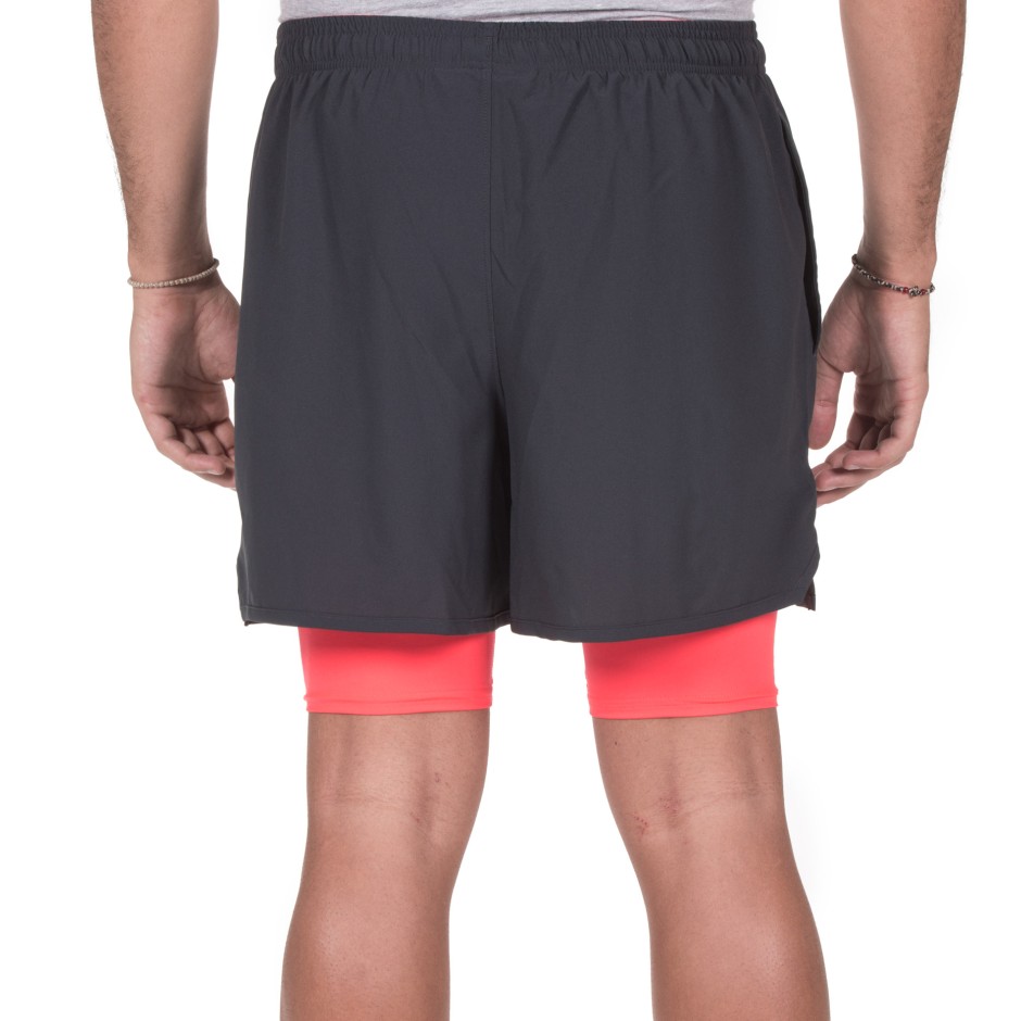 UNDER ARMOUR QUALIFIER 2-IN-1 SHORT 1289625-016 Coal