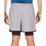 UNDER ARMOUR QUALIFIER 2-IN-1 SHORT 1289625-035 Grey Image 0