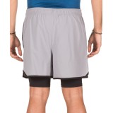 UNDER ARMOUR QUALIFIER 2-IN-1 SHORT 1289625-035 Γκρί