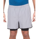 UNDER ARMOUR QUALIFIER 2-IN-1 SHORT 1289625-035 Grey Image 