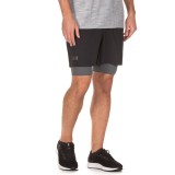 UNDER ARMOUR QUALIFIER 2-IN-1 SHORT 1345320-001 Μαύρο Εικόνα 