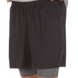 UNDER ARMOUR QUALIFIER 2-IN-1 SHORT 1345320-001 Μαύρο