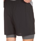 UNDER ARMOUR QUALIFIER 2-IN-1 SHORT 1345320-001 Μαύρο Εικόνα 2