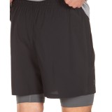 UNDER ARMOUR QUALIFIER 2-IN-1 SHORT 1345320-001 Black