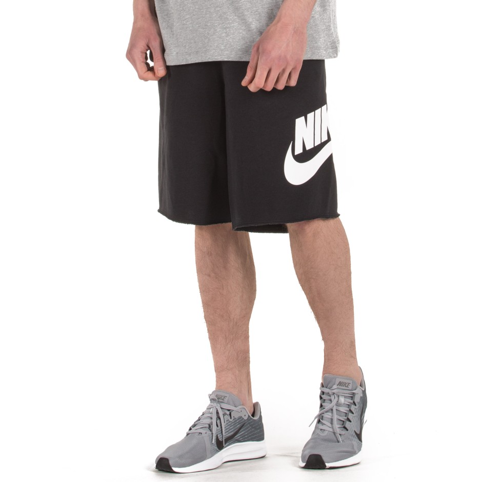 NIKE M NSW HE SHORT FT ALUMNI AR2375-010 Μαύρο