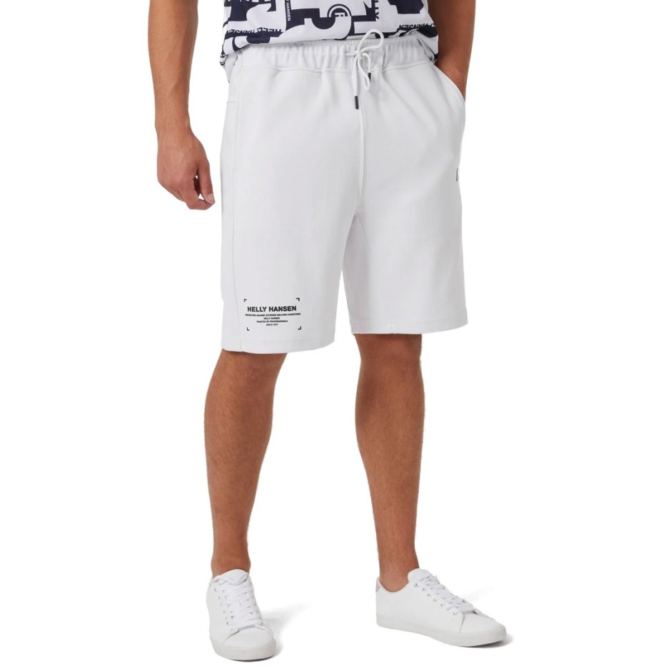 HELLY HANSEN MOVE SWEAT SHORTS 53710-823 Λευκό