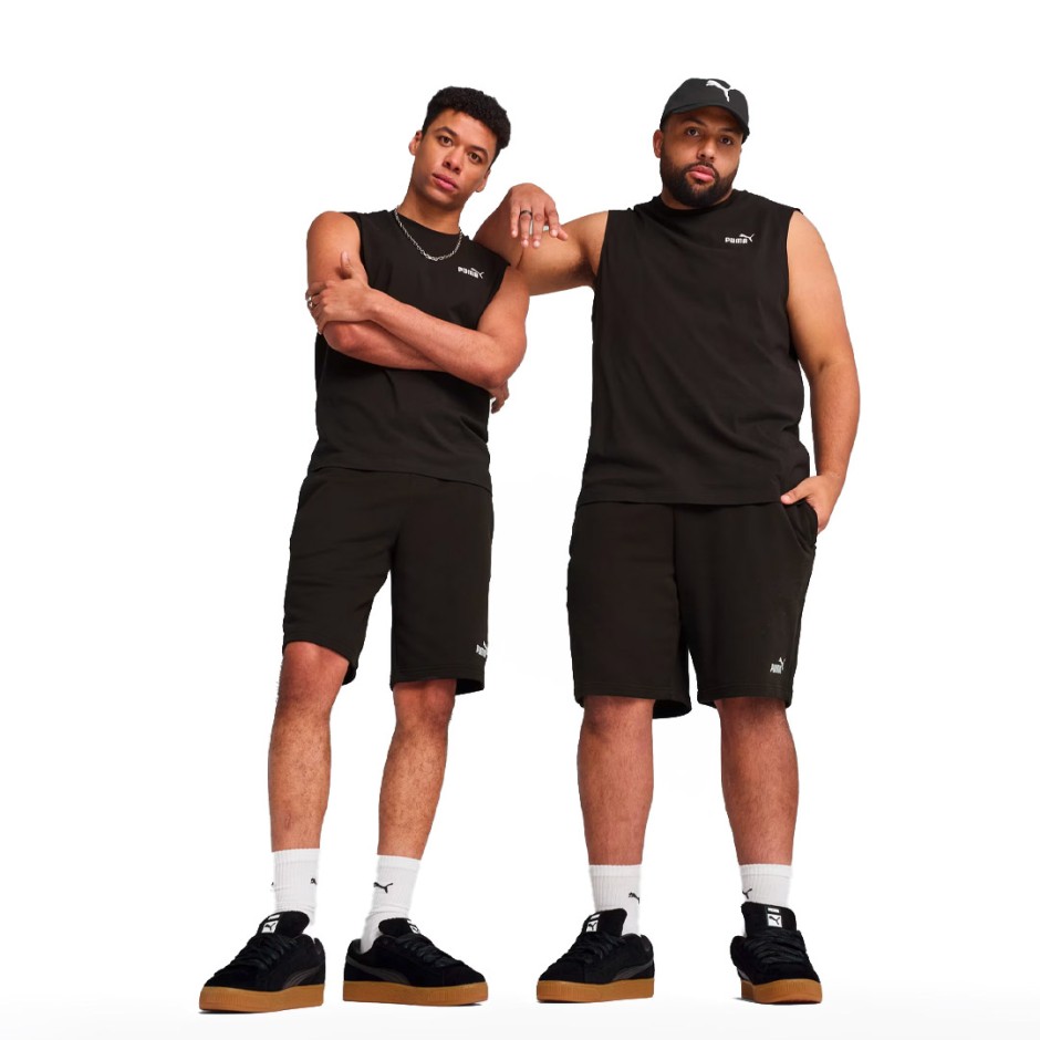 Ανδρική Βερμούδα Μαύρη - PUMA Essentials No. 1 Logo