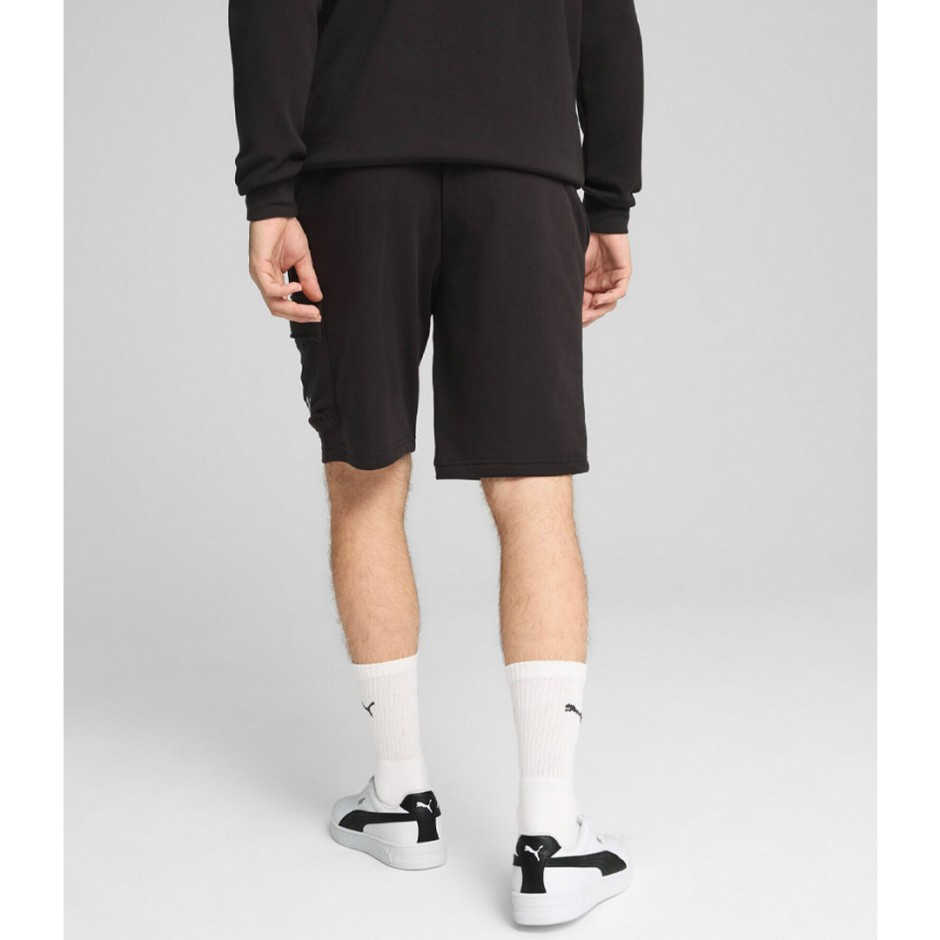 Ανδρική Βερμούδα Μαύρη - PUMA Essentials No. 1 Logo Cargo 10"