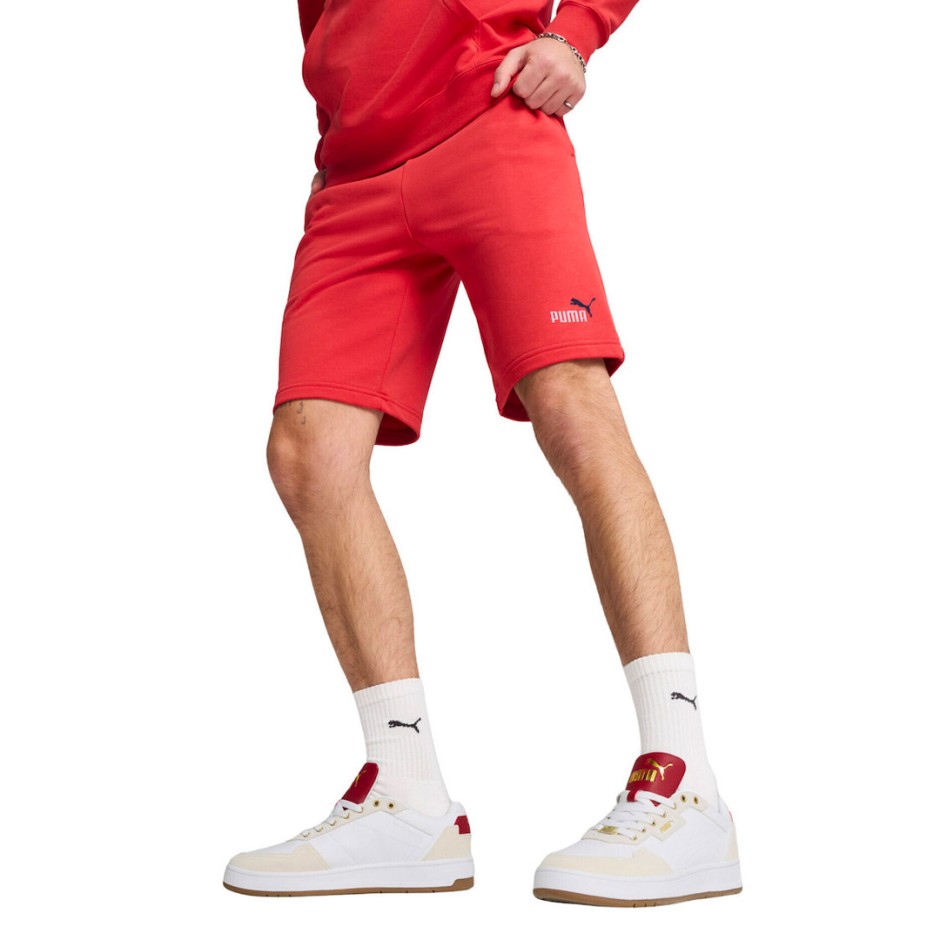 PUMA ESS 2 COLOR NO. 1 LOGO SHORTS 10 TR 684715-15 Red