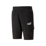 Ανδρική Βερμούδα Μαύρη - Puma Essentials Cargo 10" TR Εικόνα 