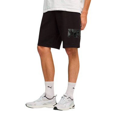 Ανδρική Βερμούδα Μαύρη - PUMA Essentials Logo Lab 10"