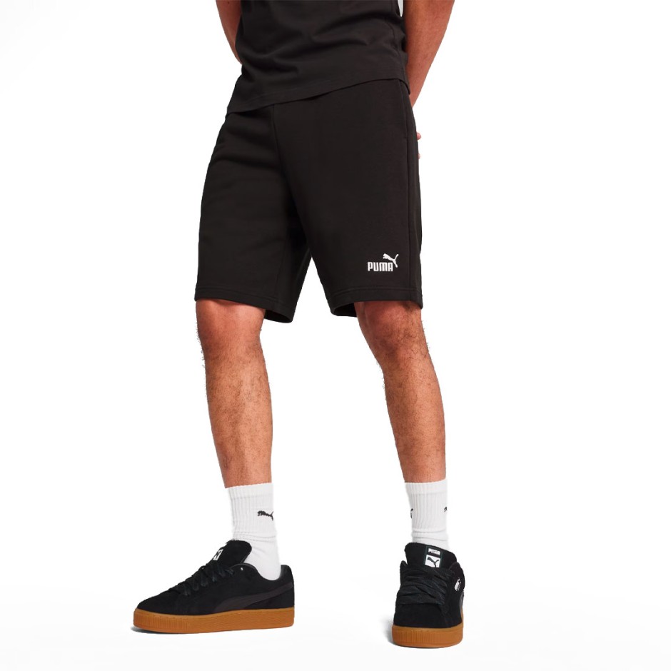 Ανδρική Βερμούδα Μαύρη - PUMA Essentials No. 1 Logo