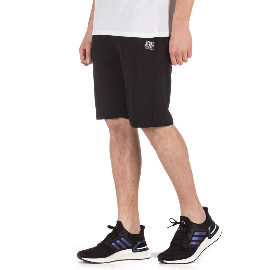 BODY ACTION MEN'S SPORT SHORTS 033032-01-01 Μαύρο