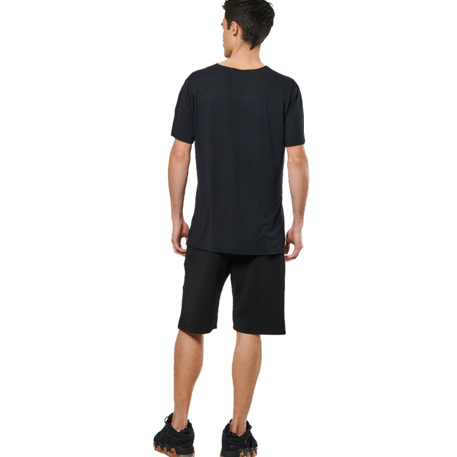 Ανδρική Βερμούδα Μαύρη - Body Action Tech Fleece