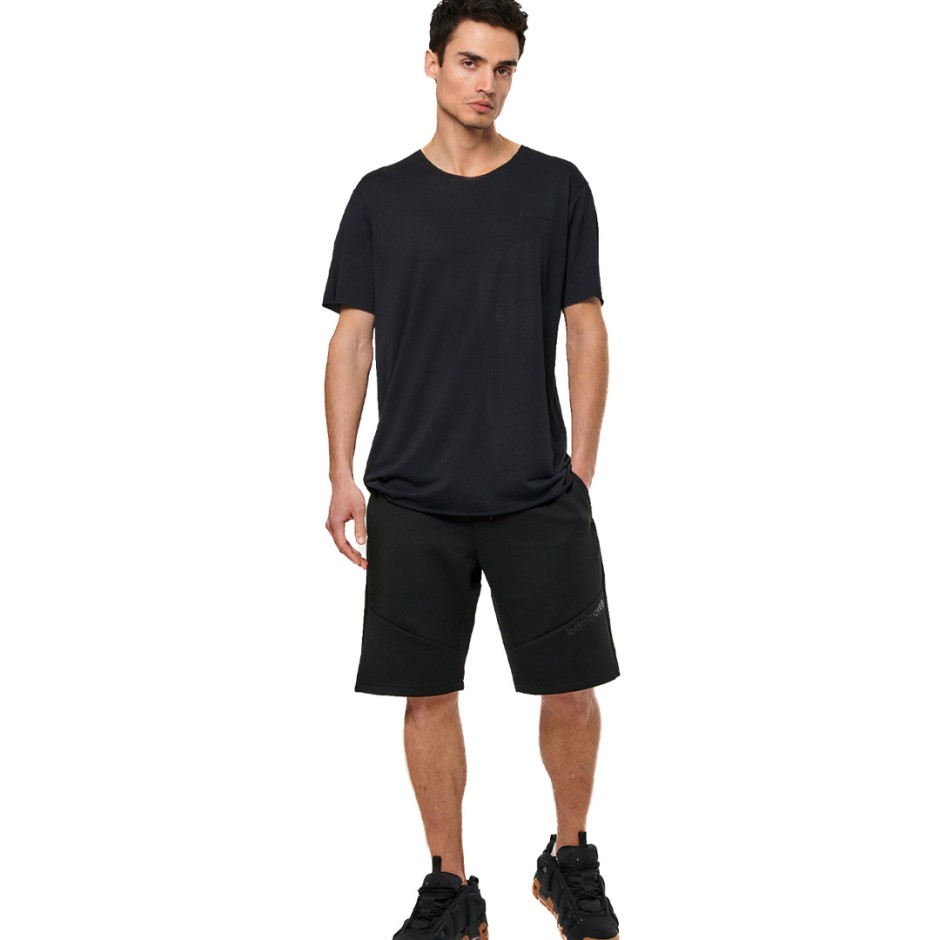 Ανδρική Βερμούδα Μαύρη - Body Action Tech Fleece