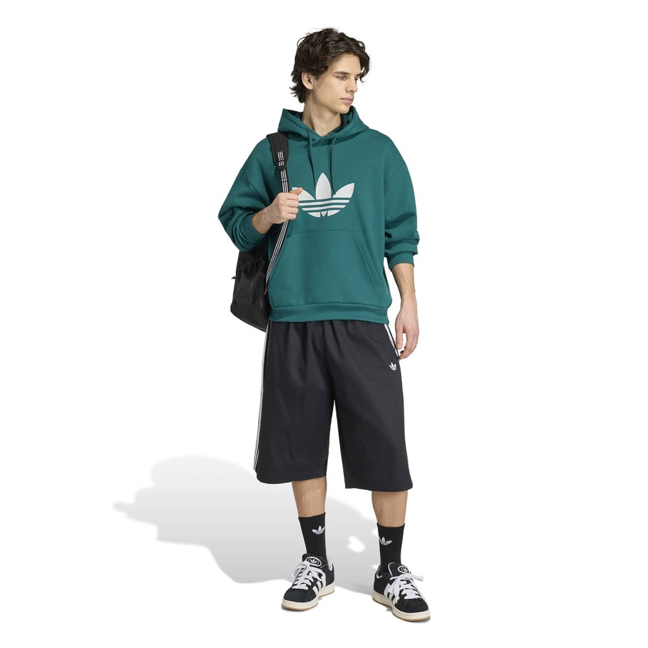 Ανδρική Βερμούδα Μαύρη - adidas Originals Adicolor SST Cotton Twill