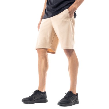 BE:NATION TERRY SHORTS WITH ZIP POCKETS Μπεζ