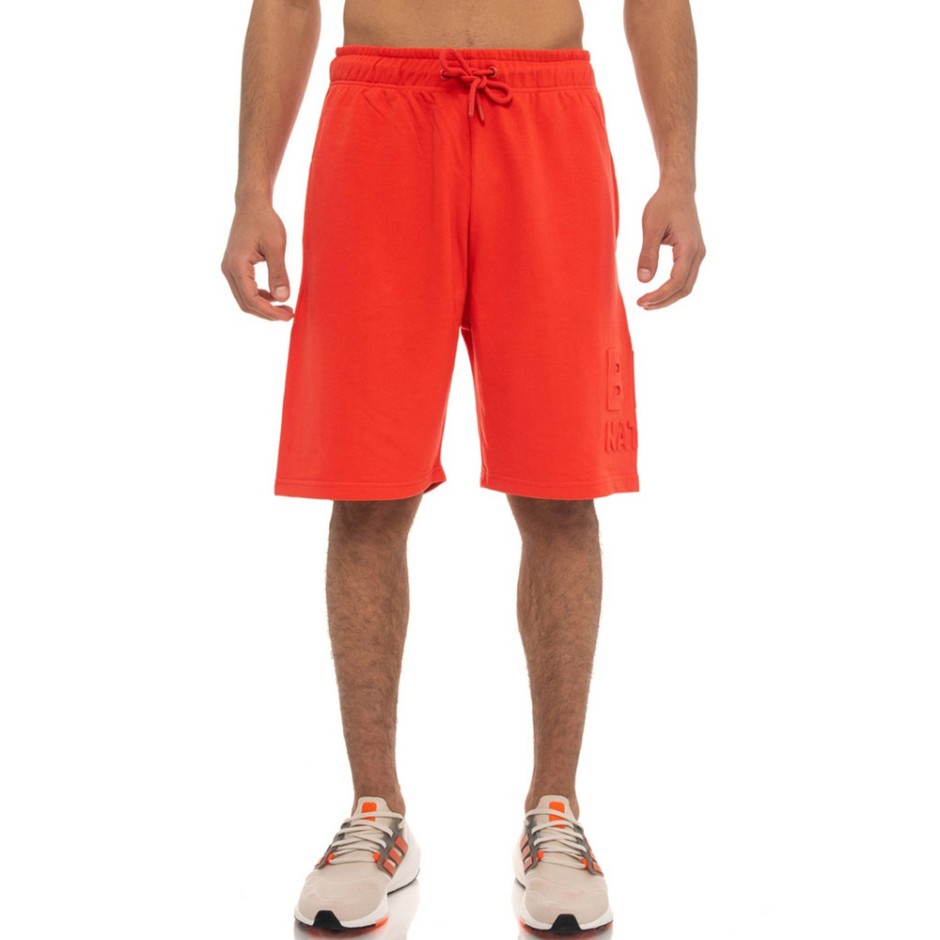 BE:NATION ESSENTIALS TERRY SHORTS WITH EMBOSSED LOGO 03312304-5A Red