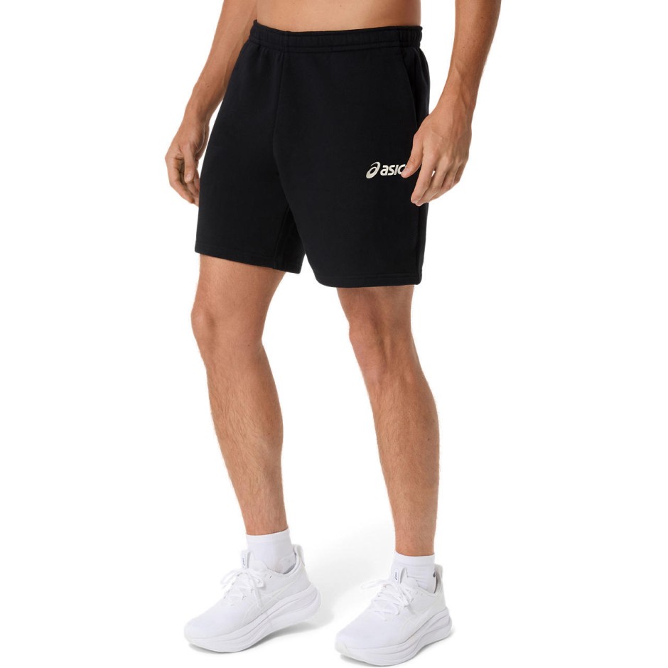 ASICS LOGO FLEECE 7IN SHORT 2031F330-001 Black