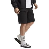 Ανδρική Βερμούδα Μαύρη - adidas Sportswear Essentials Big Logo French Terry Εικόνα 1
