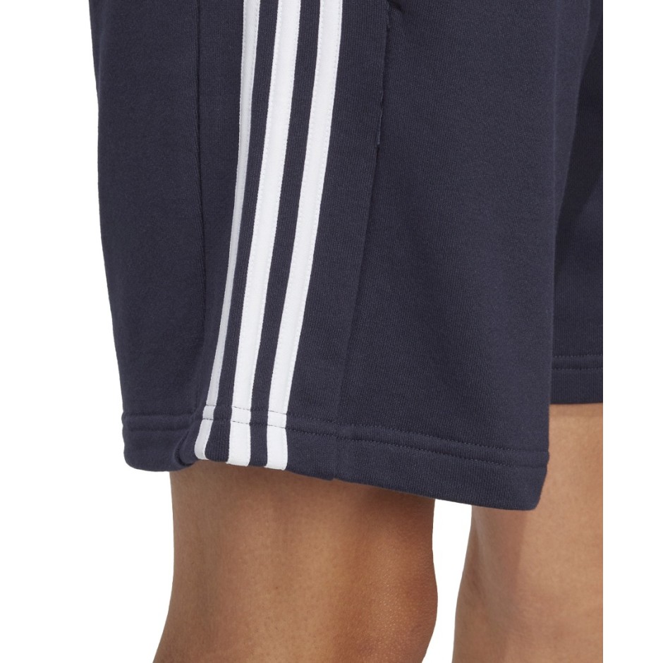 Ανδρική Βερμούδα Μπλε - adidas Sportswear Essentials French Terry 3-Stripes 