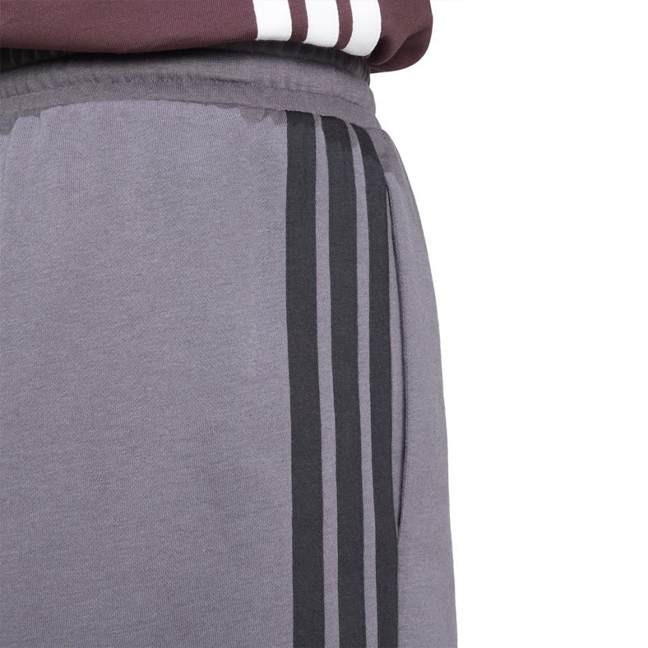 Ανδρική Βερμούδα Ανθρακί - adidas Sportswear Essentials 3-Stripes French Terry 