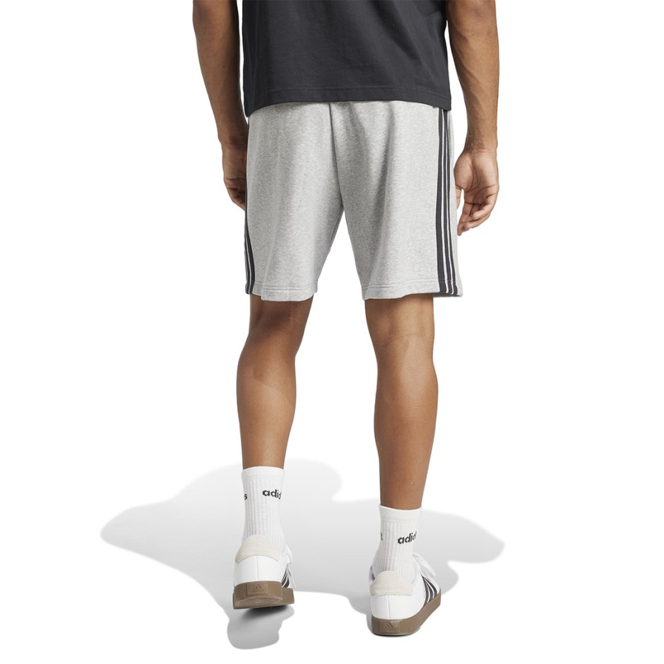 Ανδρική Βερμούδα Γκρι - adidas Sportswear Essential 3-Stripes French Terry 