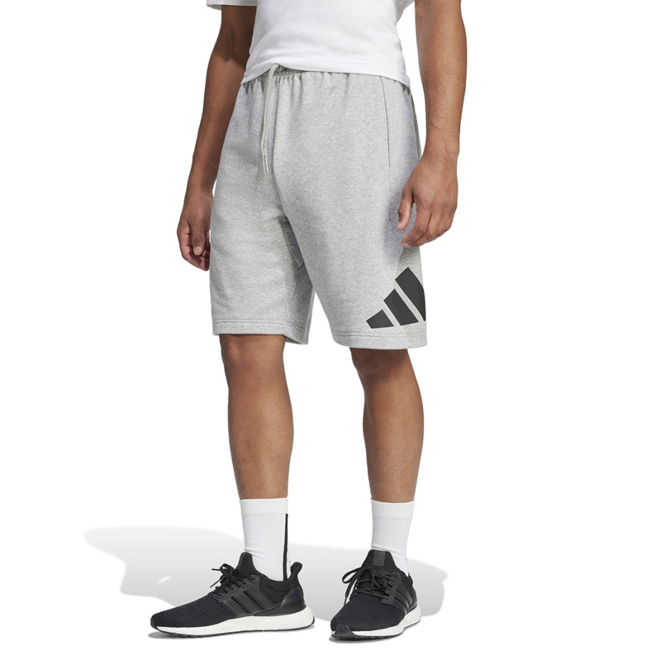 Ανδρική Βερμούδα Γκρι - adidas Sportswear Essentials Big Logo French Terry