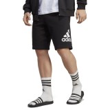 Ανδρική Βερμούδα Μαύρη - adidas Sportswear Essentials Big Logo French Terry Εικόνα 