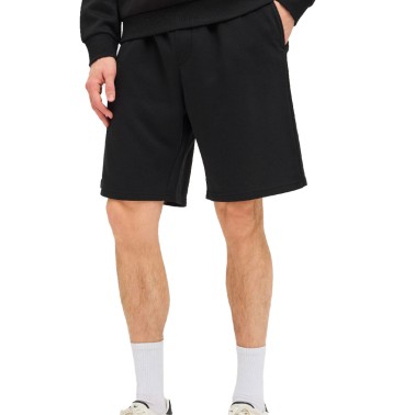 JJ REBEL CARLOS LOOSE ROCKY SWEAT SHORTS 12271121-BLACK Black