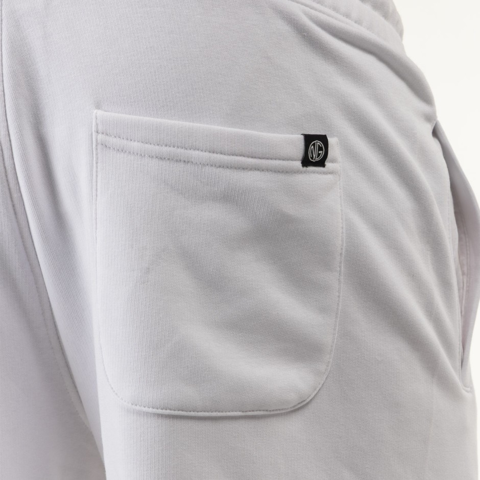 Men's Shorts White - Nick Galis 'NG Logo'