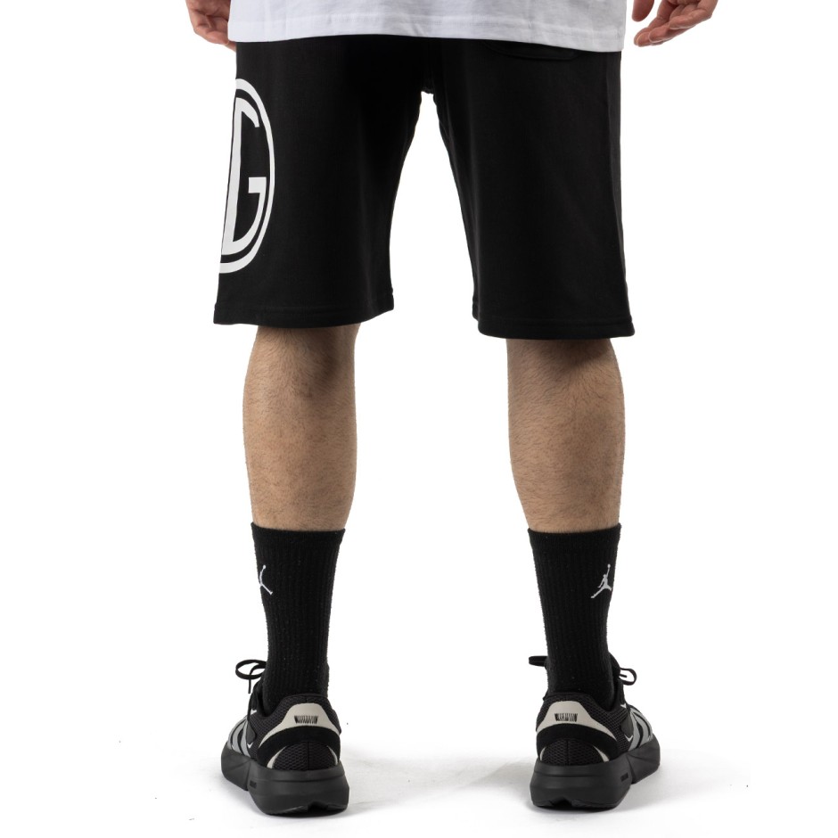 Ανδρική Βερμούδα Μαύρη - Nick Galis 'NG Logo'